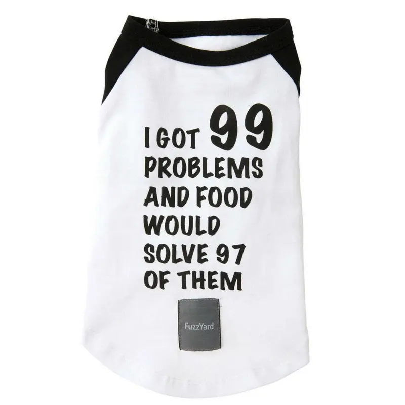 FuzzYard 99 Problems Dog T-Shirt Size 1