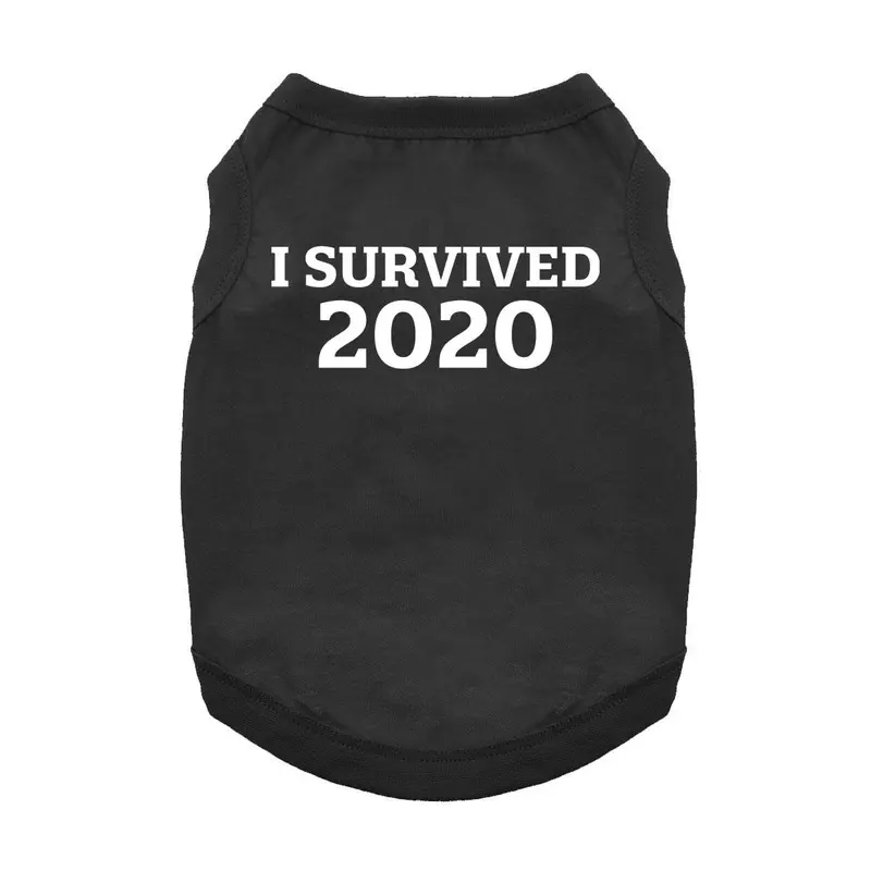 I Survived 2020 Dog and Cat Shirt - Black X-Small
