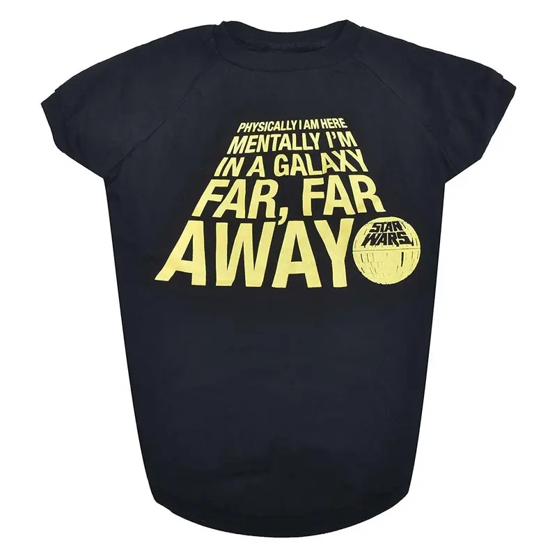 Star Wars Mentally Far, Far Away Dog Shirt Small