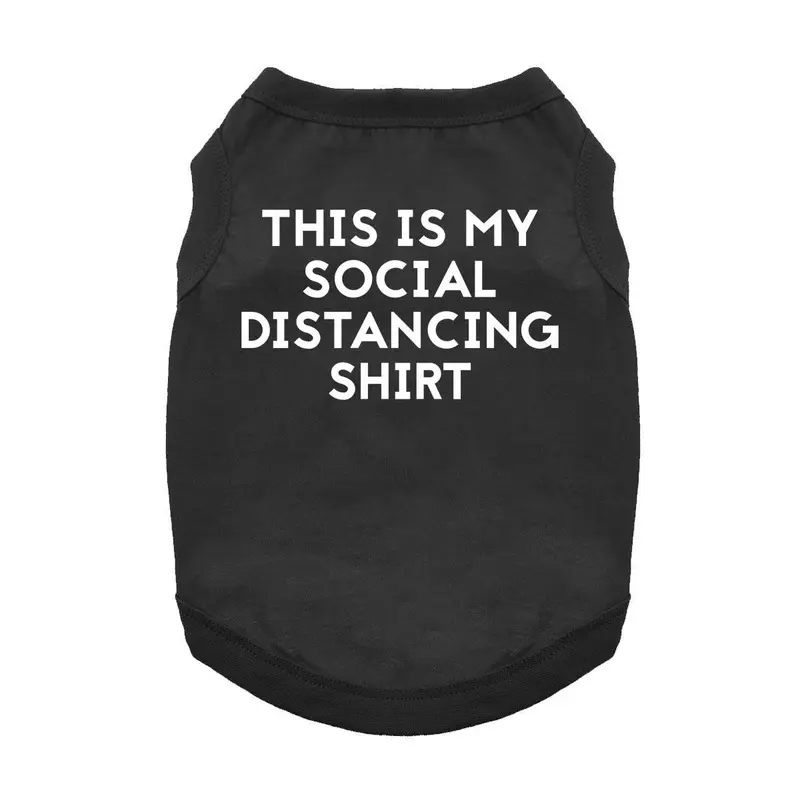 This is My Social Distancing Dog and Cat Shirt - Black X-Small