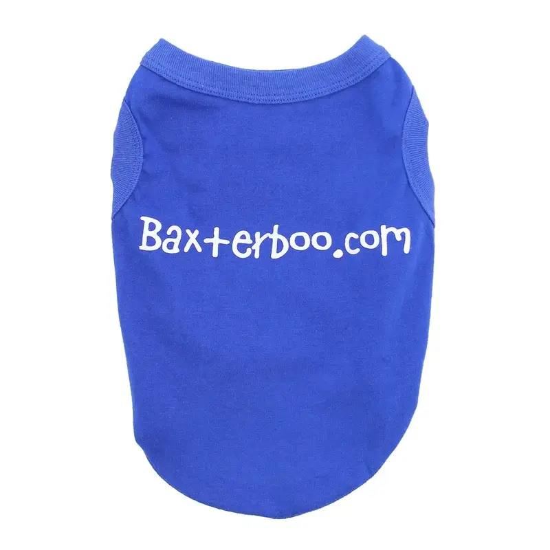 BaxterBoo Dog and Cat Shirt - Blue X-Small