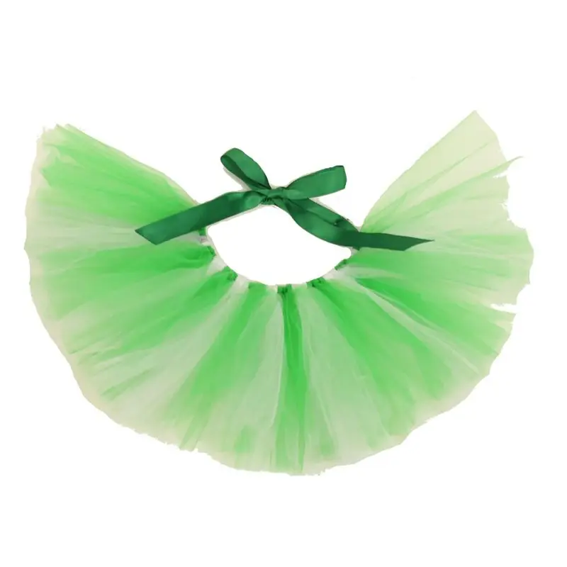 Pawpatu Tulle Dog Tutu - Green and White Small