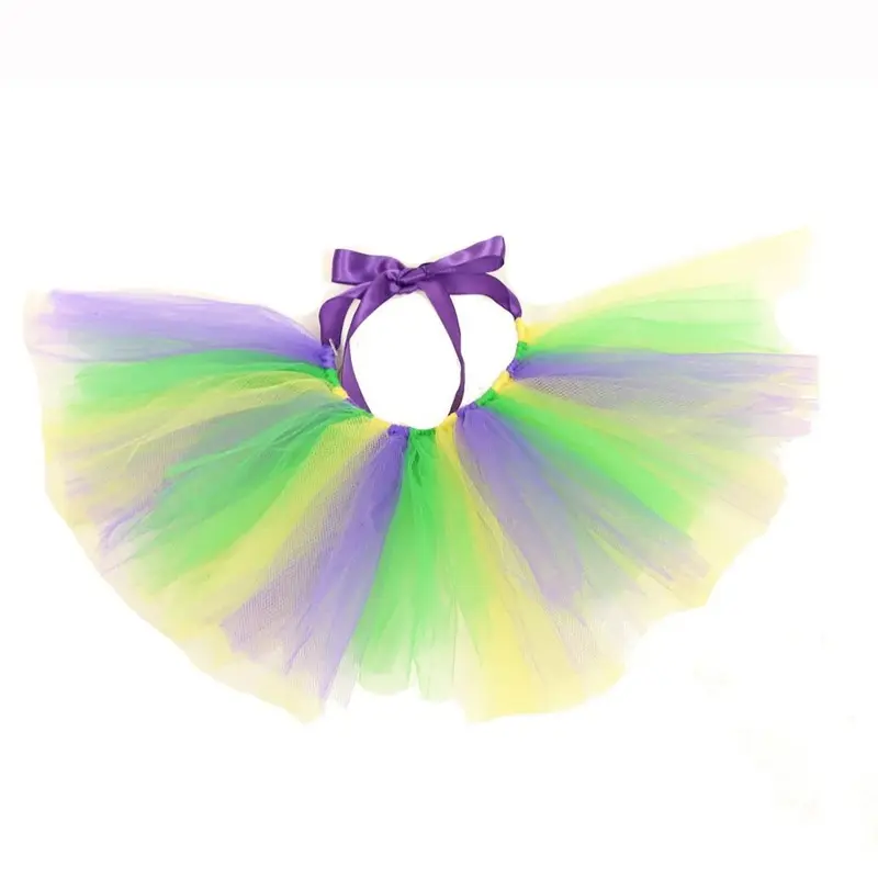 Pawpatu Tulle Dog Tutu - Mardi Gras X-Small - Out of Stock!