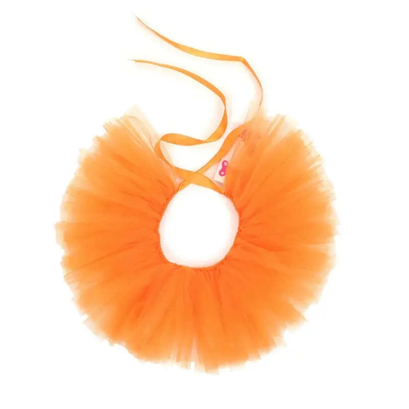 Pawpatu Tulle Dog Tutu - Orange X-Small