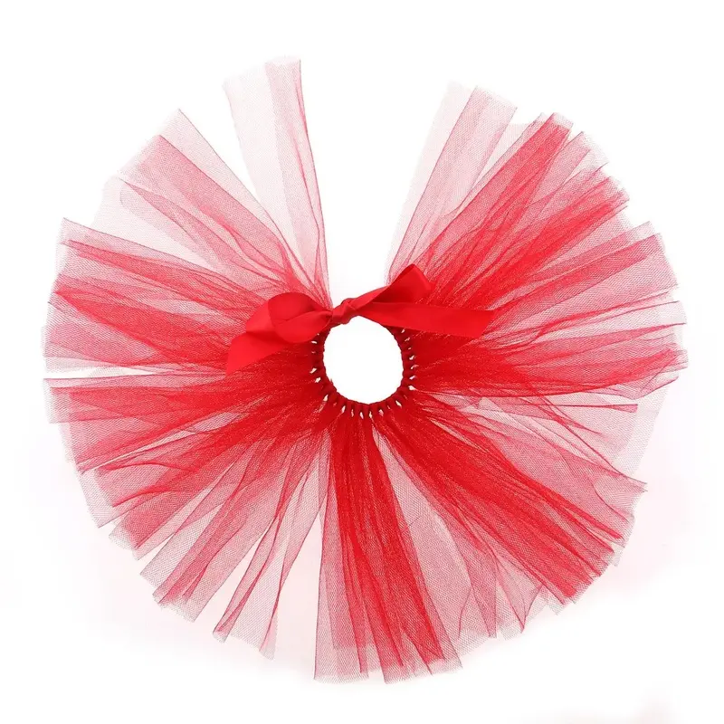 Pawpatu Tulle Dog Tutu - Red X-Small