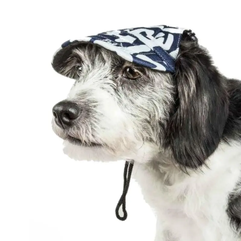 Pet Life Bone Cappa UV Protectant Dog Hat Cap - Zebra Graffiti Large