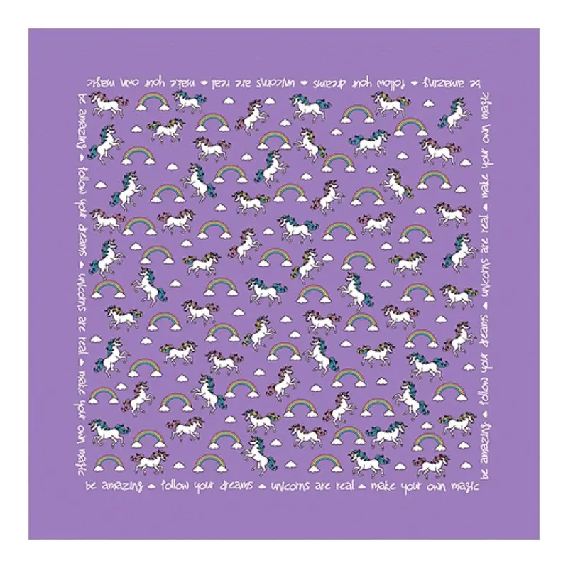 Unicorn Dog Bandana - Purple One Size - Out of Stock!
