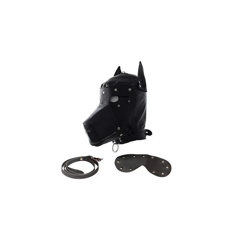 Unisex Zyam Dog M-?-?-K Leather H?Dg?R ?-?-Pl?S Flrtng T-?-Ys, ?D?M Hd Game Horror B?D-?-G-? M-?-?-K For Halloween Cosplay-B