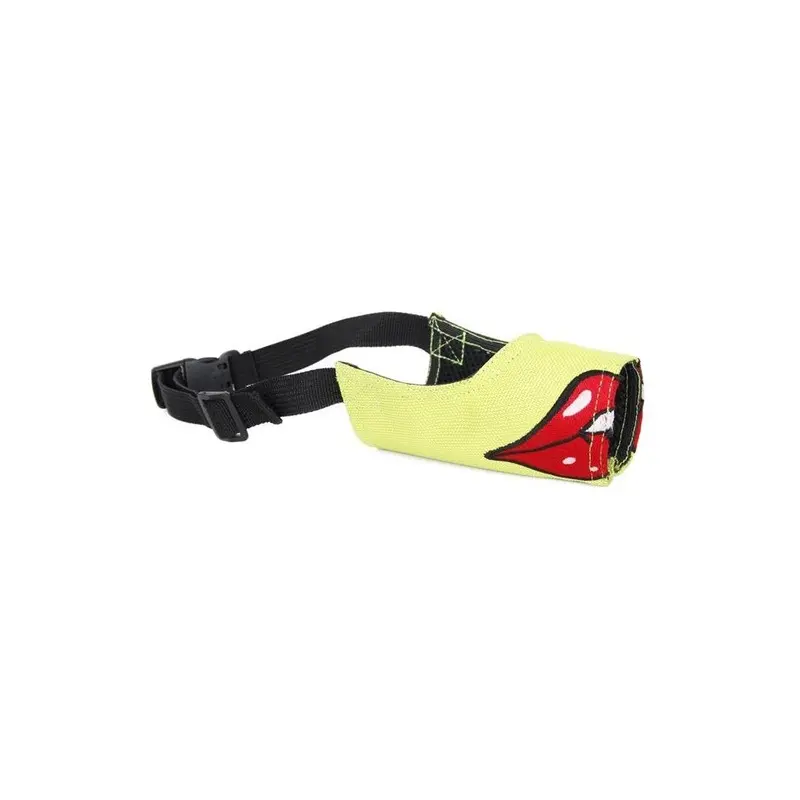 Natural Life Pet Products Green/Red Pet Life Mz1gnlg Fumigation Adjustable Designer Dog Muzzle, & - Large